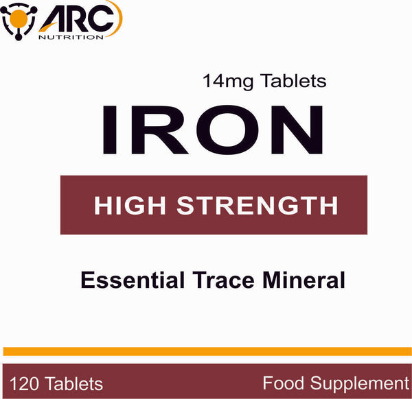 IRON Tablets 14mg ONE-A-DAY Energy Pregnancy Anaemic Tirednes Sugar Coated