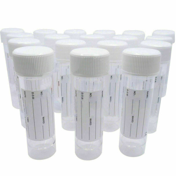 30ml Universal Specimen Container Screw Top Labelled Sample Bottle NHS