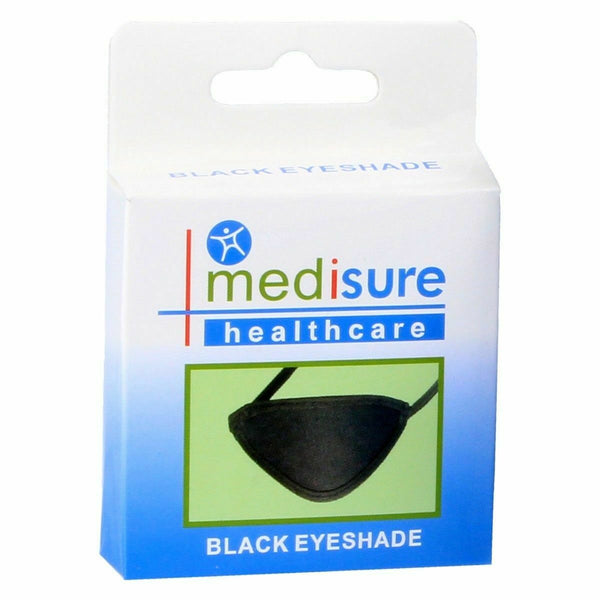 BLACK FABRIC MEDICAL EYEPATCH Washable Flexible Eye Patch Protection Eyeshade