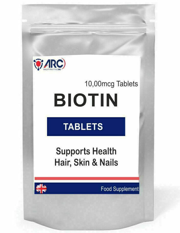 Biotin 10,000mcg 365 tablets Maximum strength Healthy Hair Skin Nails Growth