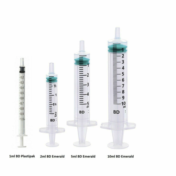 BD Sterile Syringes 1ml 2ml 5ml 10ml 20ml 30ml 50ml Plastipak Hypodermic Syringe