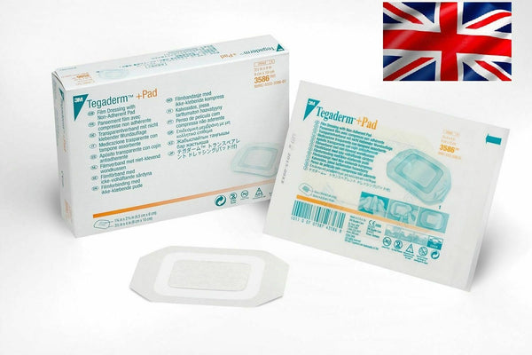 3M Tegaderm + Pad Medical Wound Tattoo IV Film Dressing 7, 10, 15 or 20 cm